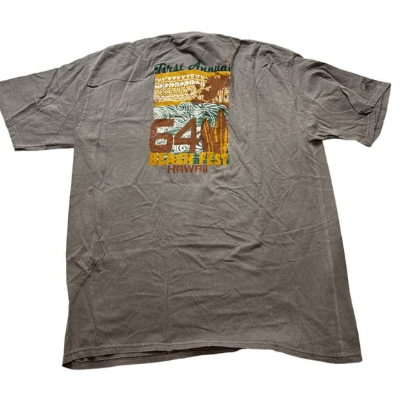 Crazy Shirts Men's 64 Beach Fest Hawaii Cotton T-Shirt Size XXL NWT - Picture 2 of 7